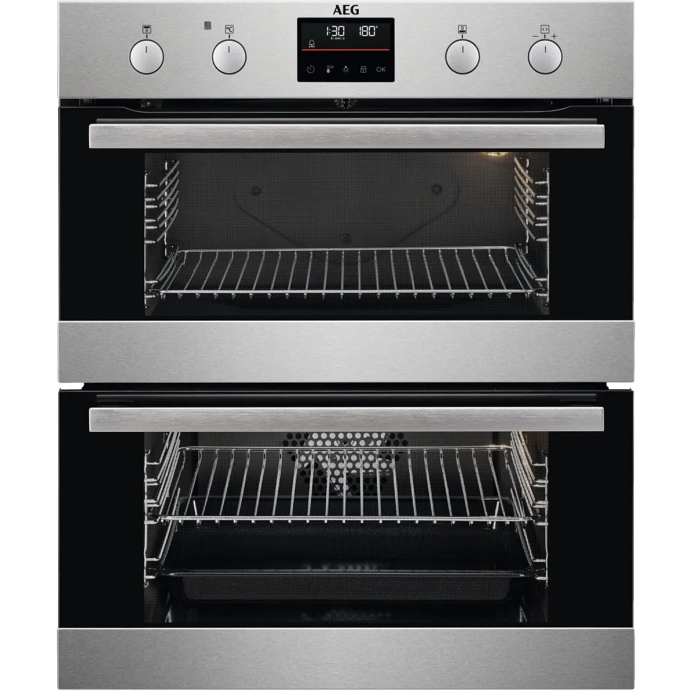 AEG DUB535060M 45L/42L Built Under Electric Double Oven,Stainless Steel,A Rated