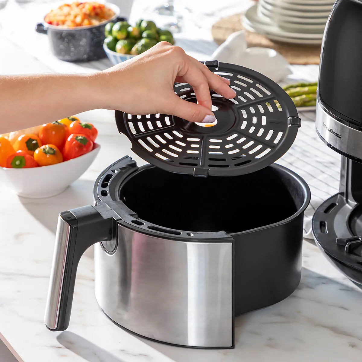 Air Fryer Black 1400 W 3,5 L Stainless steel