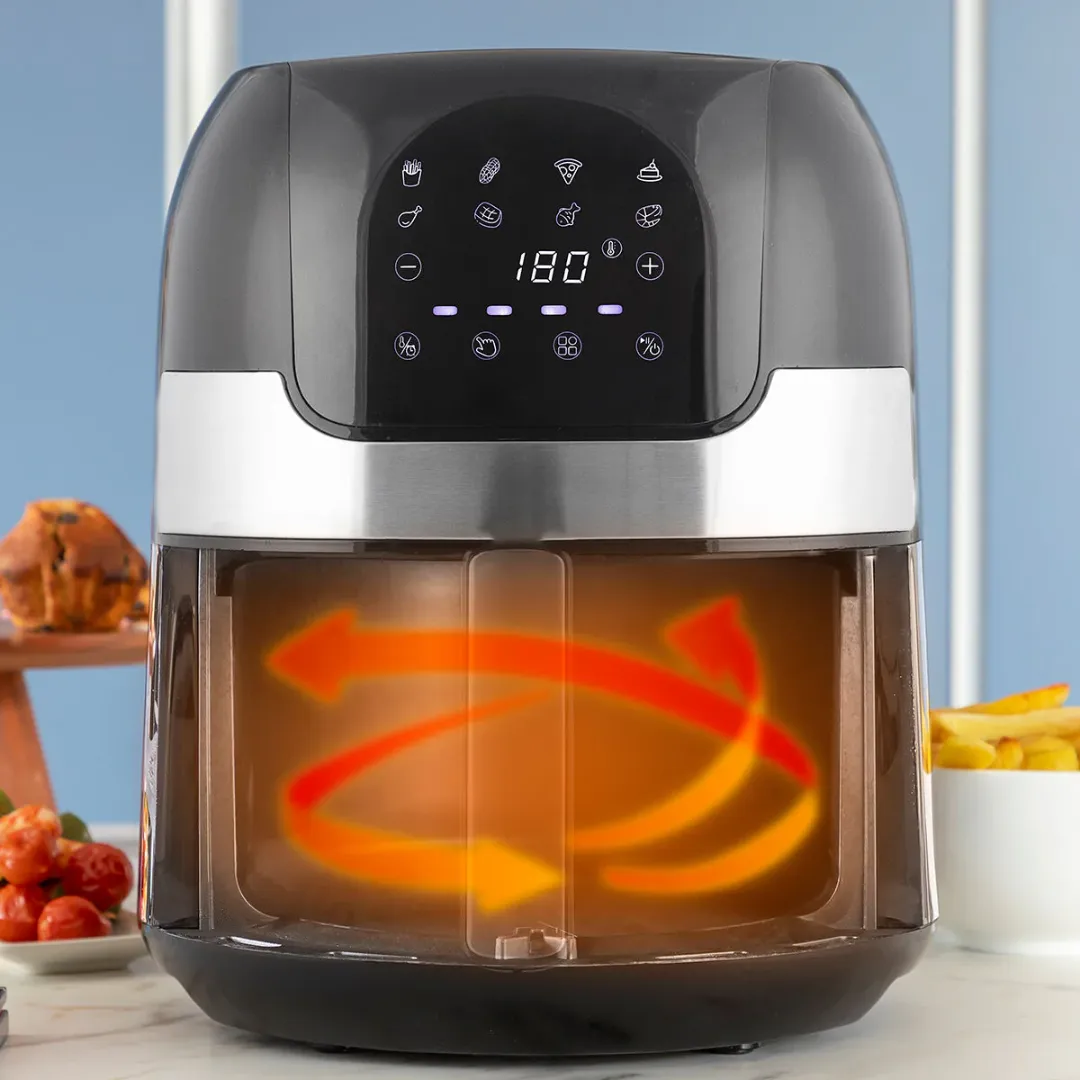 Air Fryer Black 1400 W 3,5 L Stainless steel