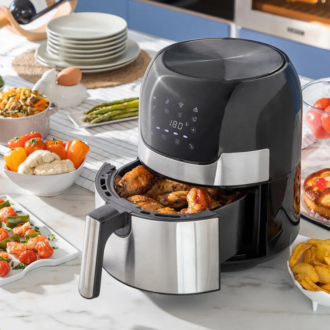 Air Fryer Black 1400 W 3,5 L Stainless steel