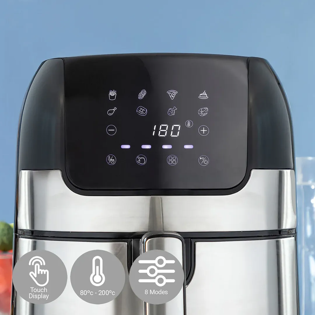 Air Fryer Black 1400 W 3,5 L Stainless steel