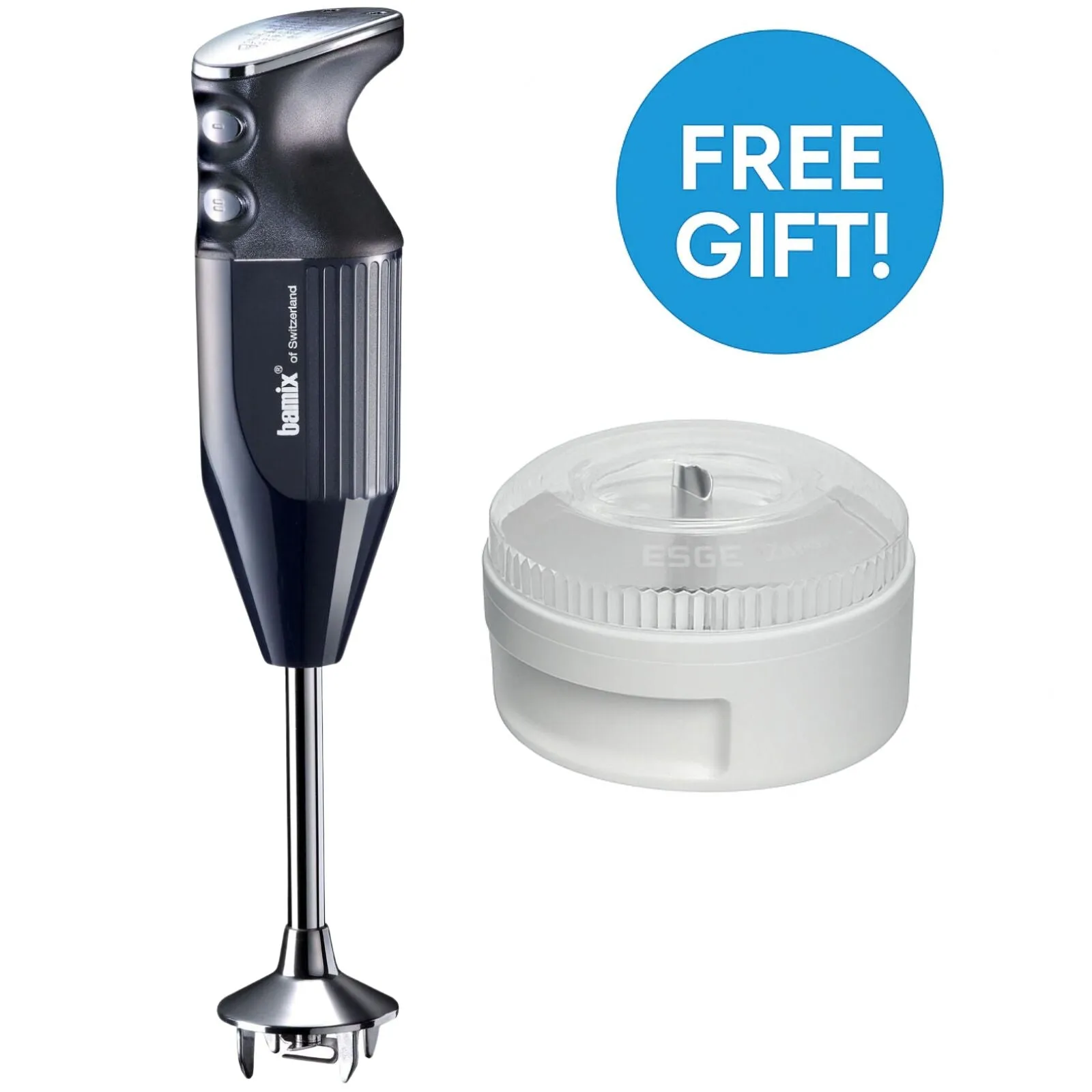 Bamix Maxx 350W Immersion Stick Blender Black   FREE Wet/Dry Mill Attachment