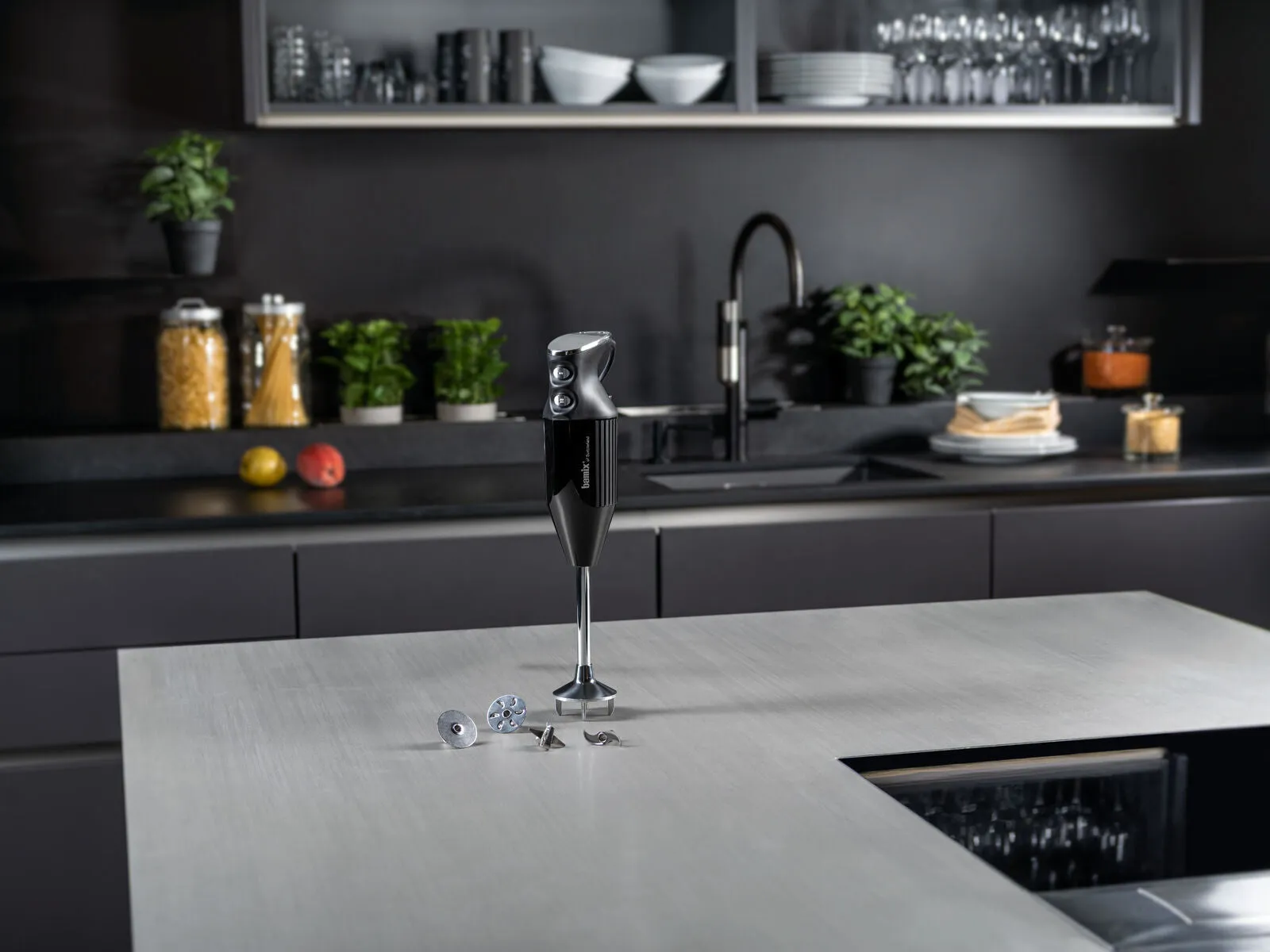 Bamix Maxx 350W Immersion Stick Blender Black   FREE Wet/Dry Mill Attachment