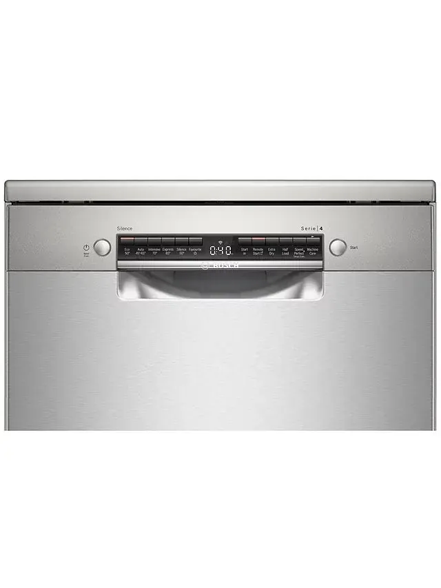 Bosch SMS4HCI40G Wifi Connected Standard Dishwasher - Stainless Steel Effect