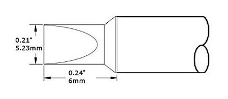 CARTRIDGE, CHISEL, 1.8MM X 10MM LG, 30DEG, LL-10PK