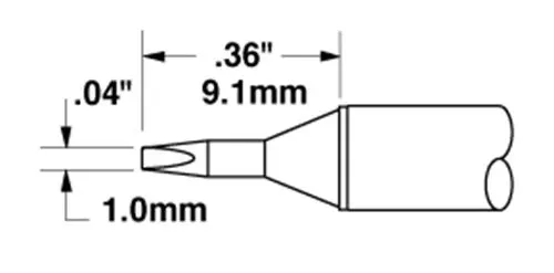 CARTRIDGE, CHISEL, 1MM, 30DEG-10PK