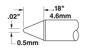 CARTRIDGE, CONICAL, 1.0MM X 5MM LG-10PK