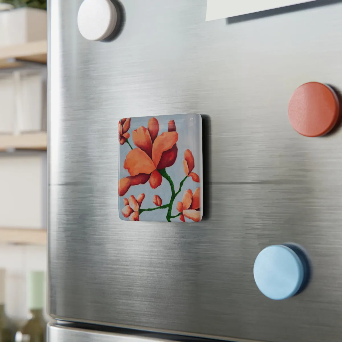 Como la Flor Porcelain Magnet