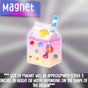 Cosmic Milk Tea Refrigerator Magnet