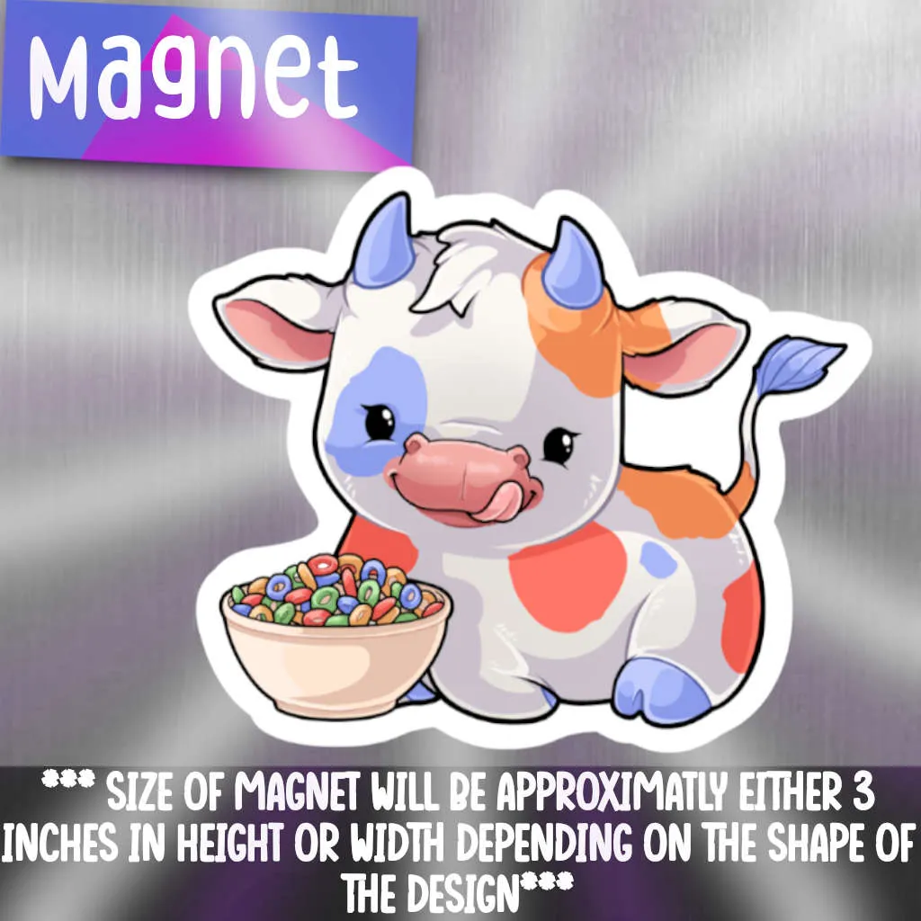 Cow- Cereal Refrigerator Magnet