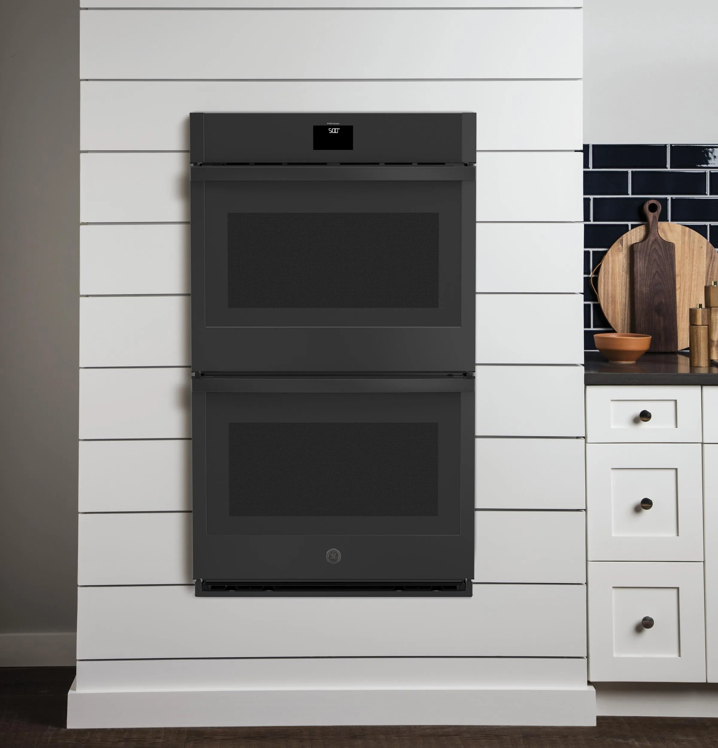 GE® 30" Smart Built-In Self-Clean Convection Double Wall Oven with Never Scrub Racks