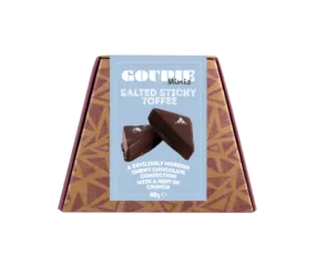 Goupie Minis Salted Sticky Toffee Chocolate Confection 80g