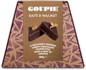 Goupie Sharers Date & Walnut Chocolate Confection 180g