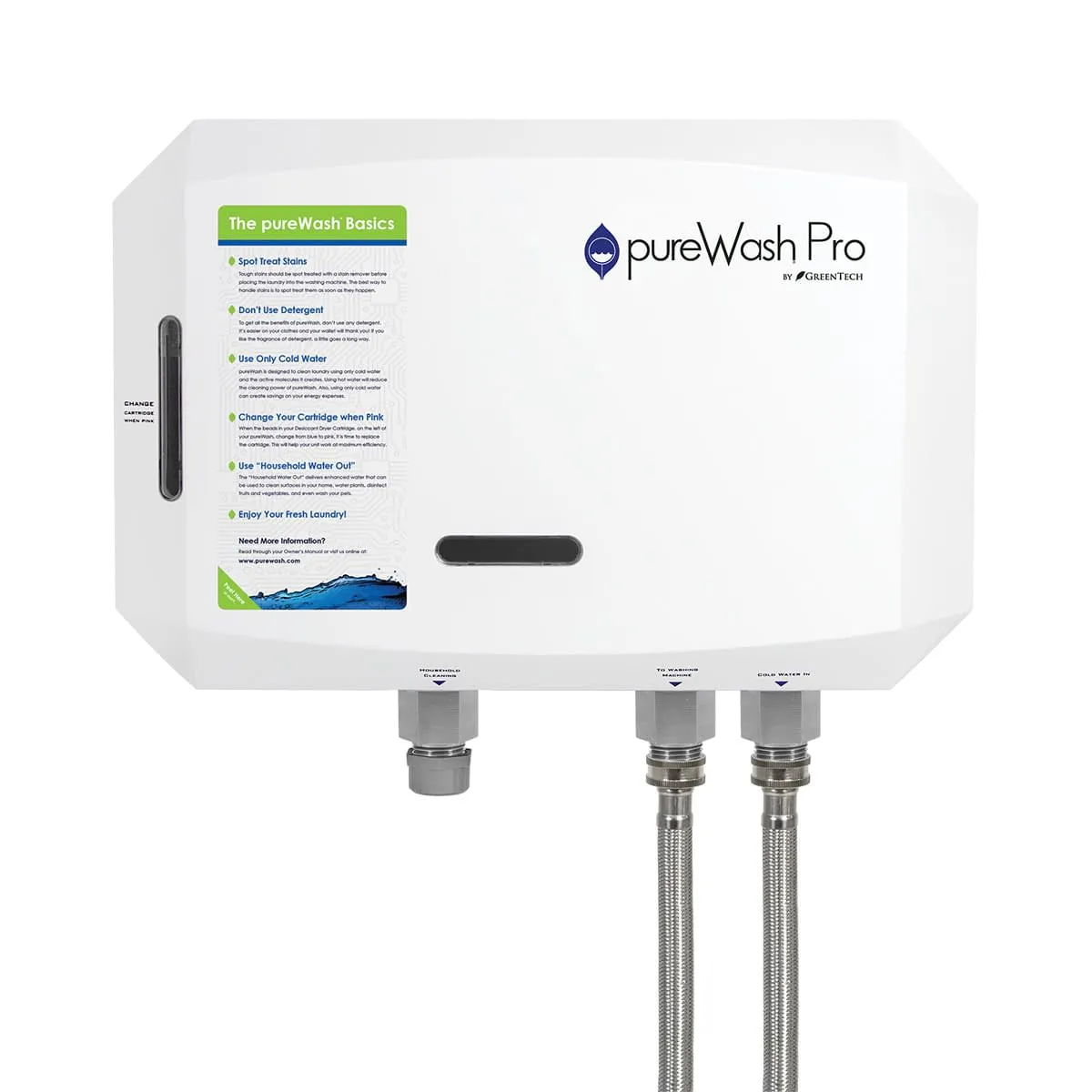 GreenTech pureWash Pro X2 - Laundry Water Purifier