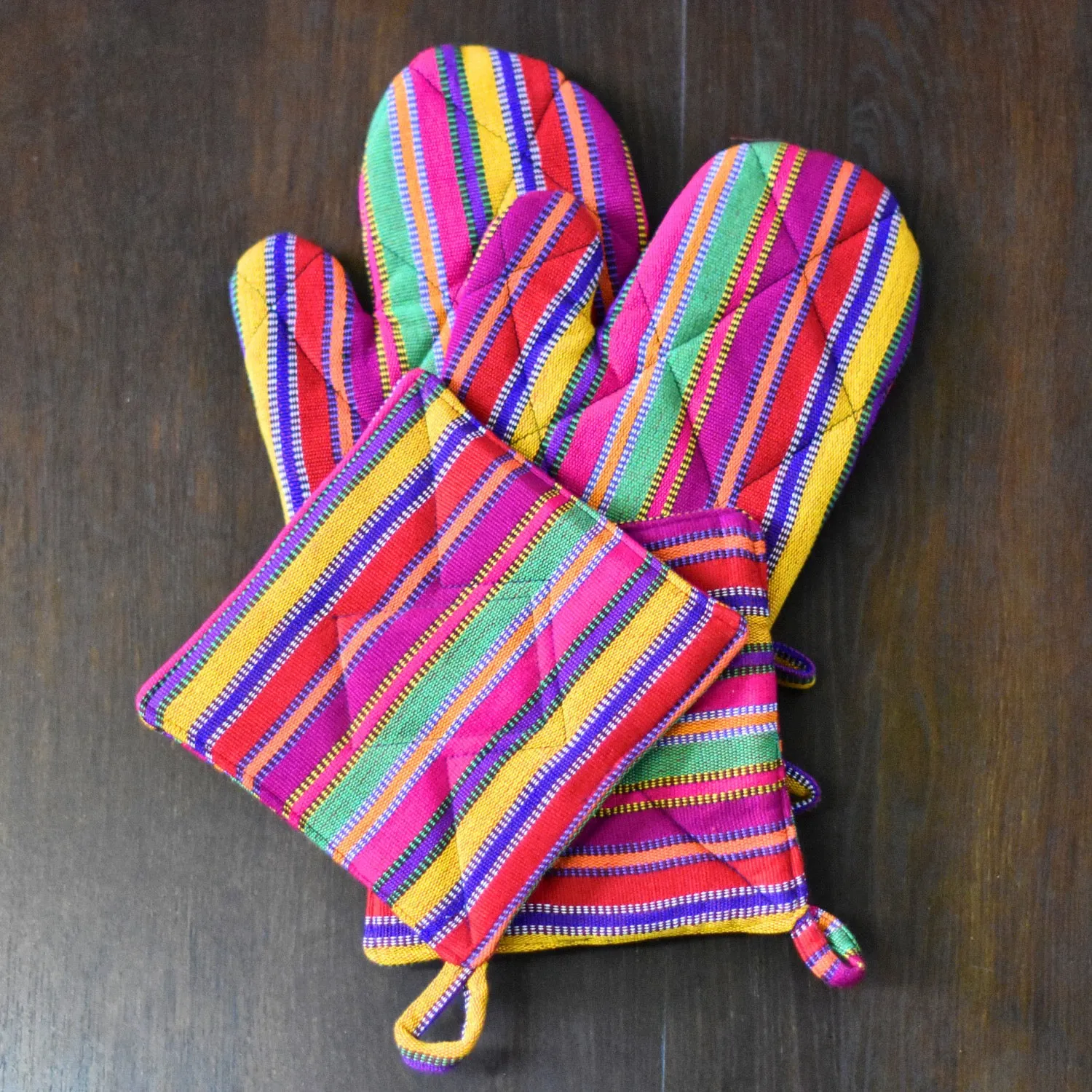 Guatemalan Kitchen Apron Gift Set