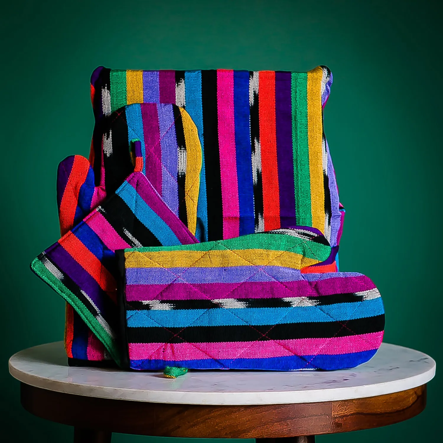 Guatemalan Kitchen Apron Gift Set