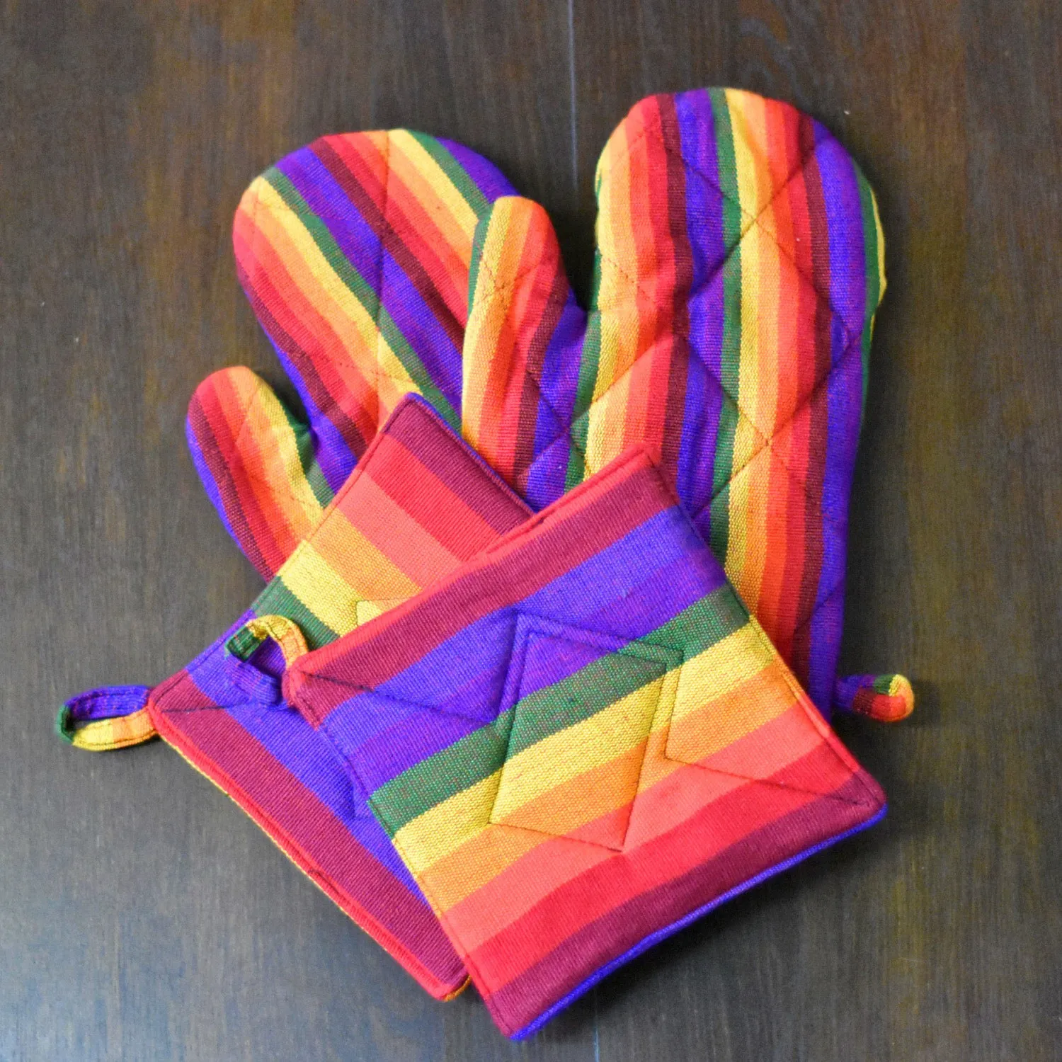 Guatemalan Kitchen Apron Gift Set