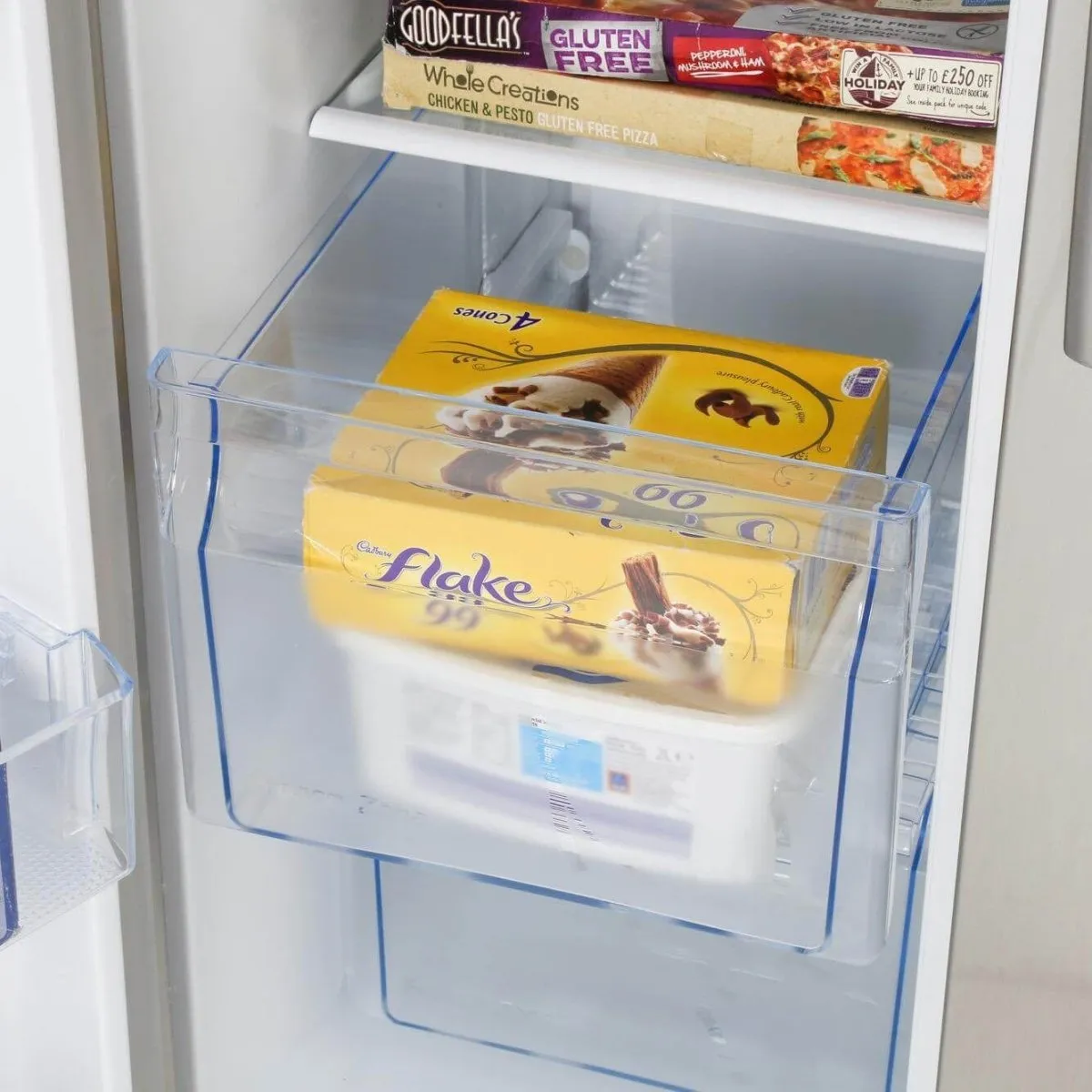 Hisense RS741N4WC11 non-plumbed American Style Fridge Freezer - Stainless Steel
