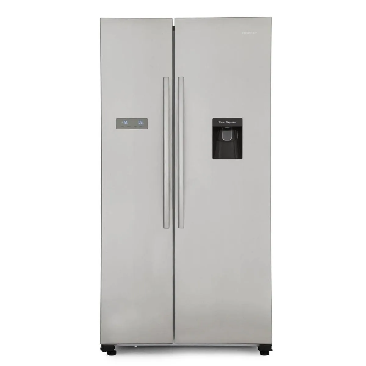 Hisense RS741N4WC11 non-plumbed American Style Fridge Freezer - Stainless Steel