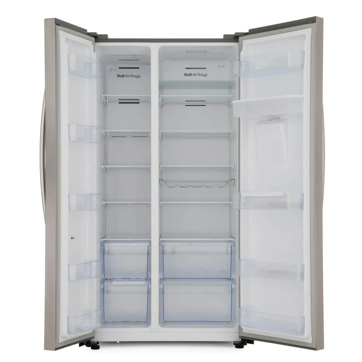 Hisense RS741N4WC11 non-plumbed American Style Fridge Freezer - Stainless Steel