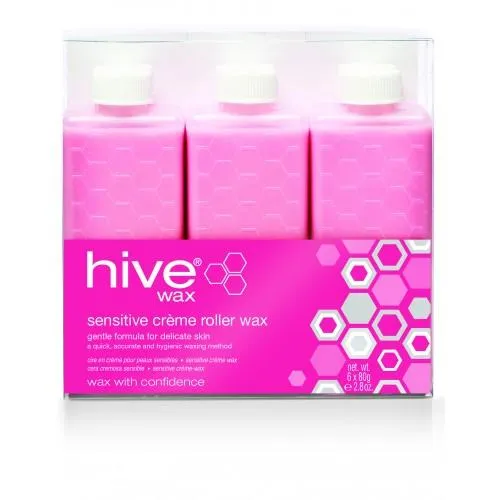 Hive Sensitive Creme Roller Wax 6 x 80g