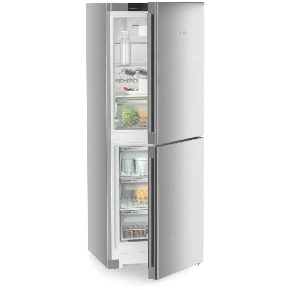 Liebherr CNSFC5023 No Frost Fridge Freezer, 50/50, Silver, C Rated
