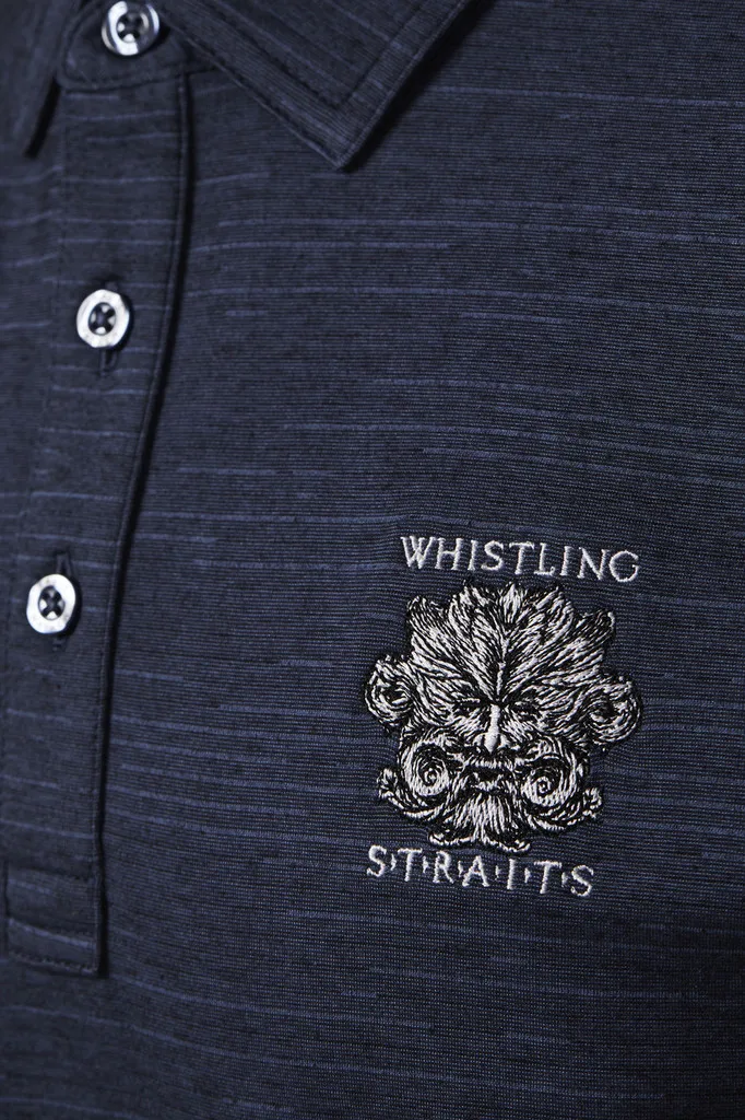 MEN&#039;S TRAVISMATHEW THE HEATER POLO WHISTLING STRAITS® LOGO. 3 COLOR OPTIONS.