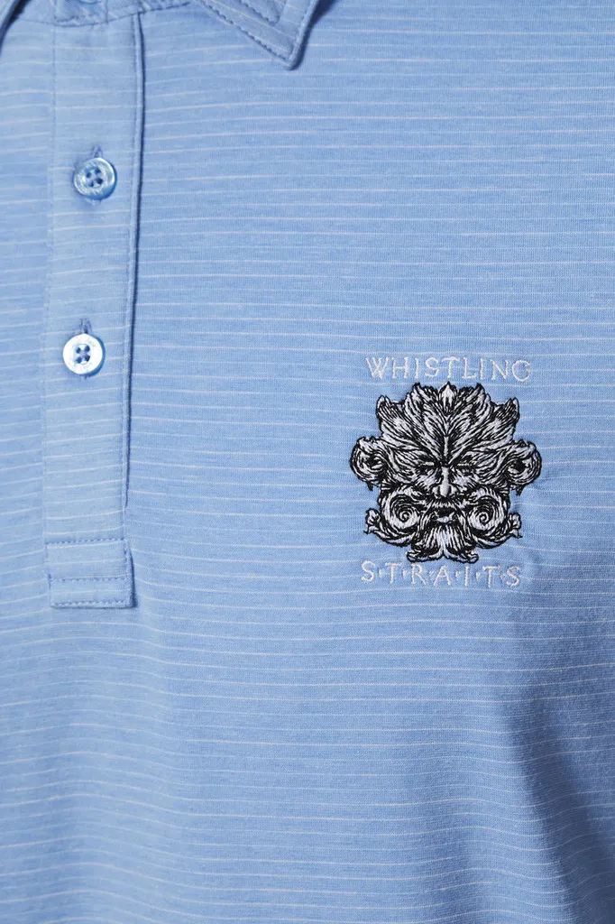 MEN&#039;S TRAVISMATHEW THE HEATER POLO WHISTLING STRAITS® LOGO. 3 COLOR OPTIONS.