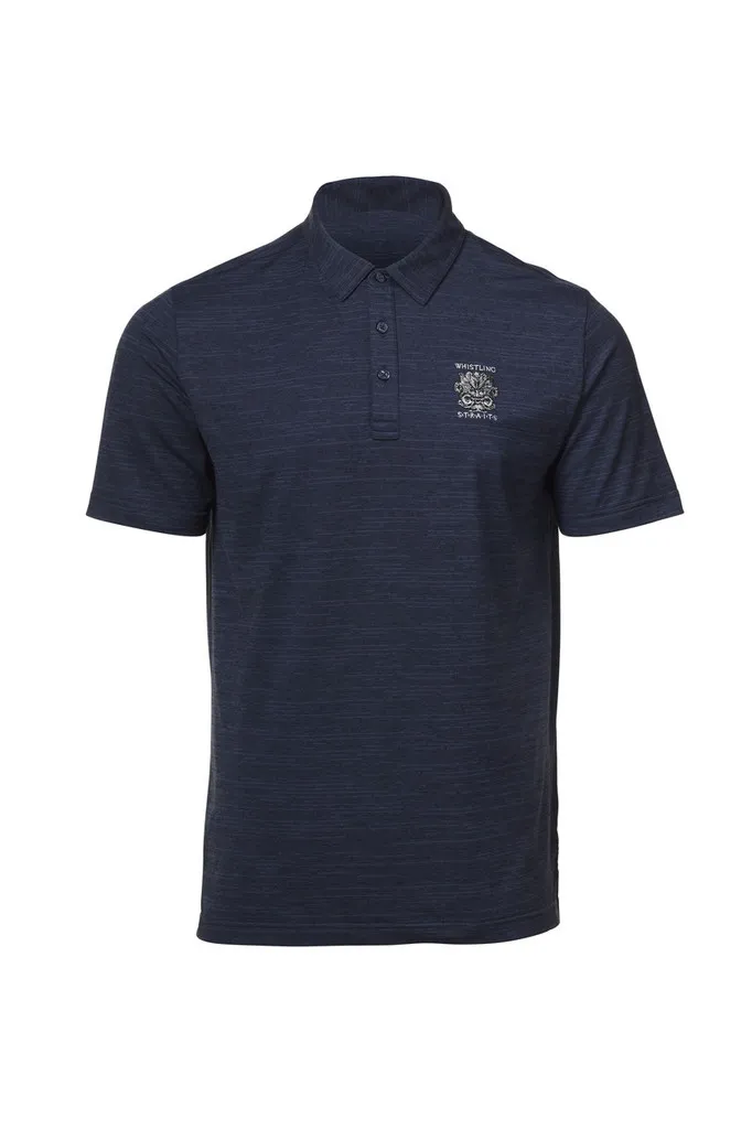 MEN&#039;S TRAVISMATHEW THE HEATER POLO WHISTLING STRAITS® LOGO. 3 COLOR OPTIONS.