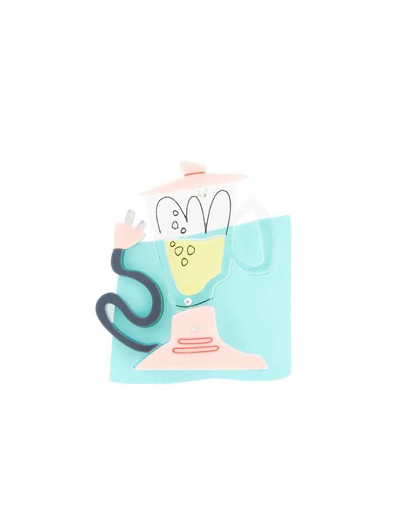 Mixing In The Blender Brooch