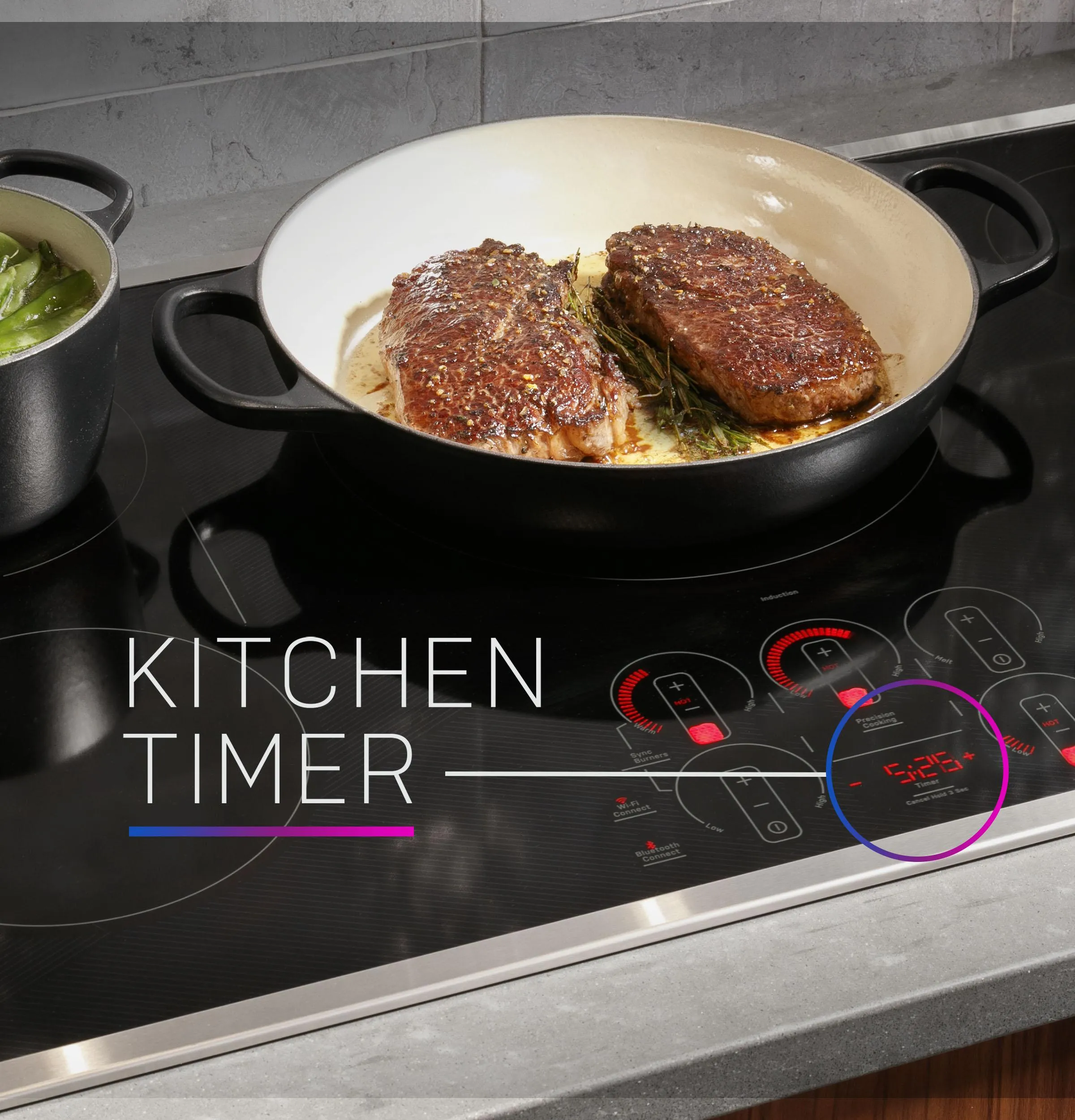 PHP9036STSS GE Profile™ 36" Built-In Touch Control Induction Cooktop