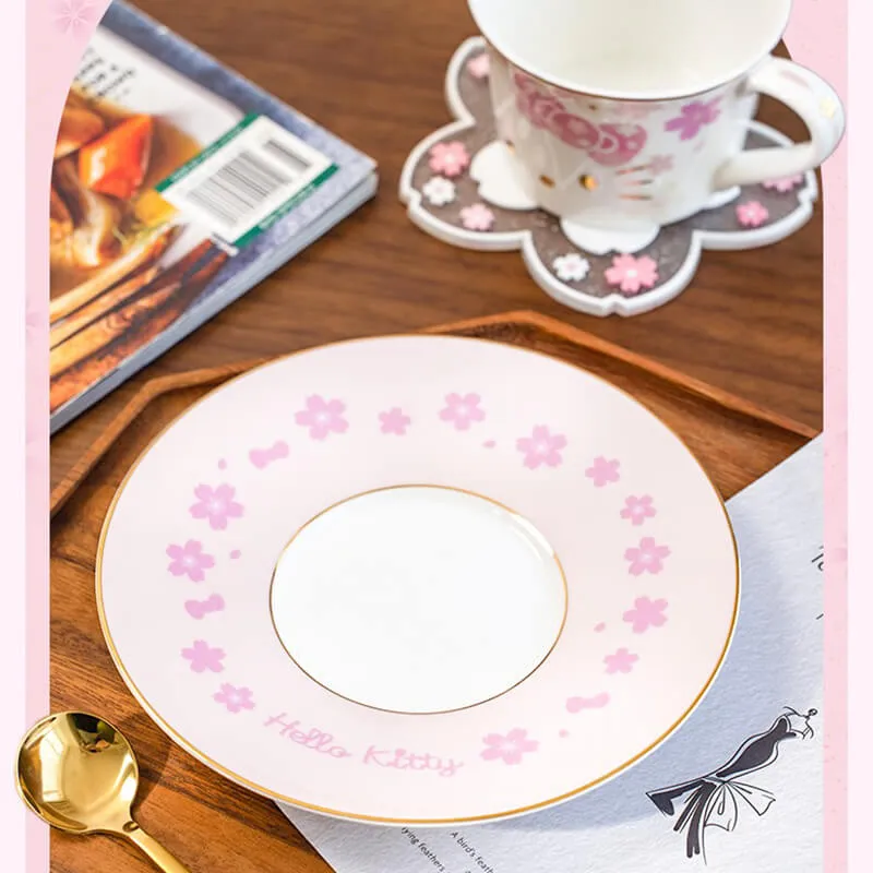 Sakura Series Hello Kitty Coffee Cup and Saucer Set