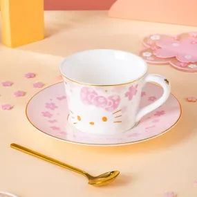 Sakura Series Hello Kitty Coffee Cup and Saucer Set